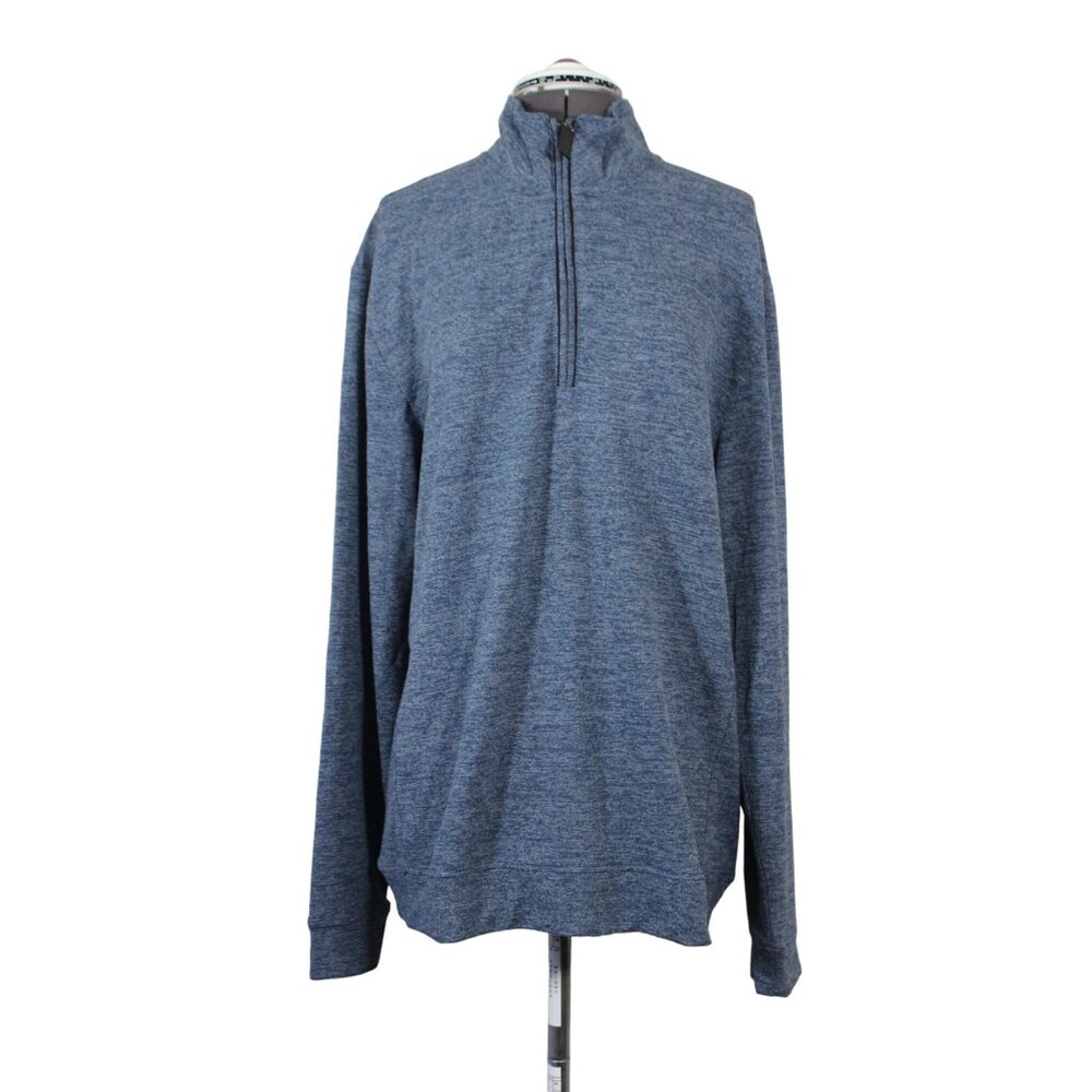Member's Mark men's 1/4 zip mock‎ neck knit casual pullover sweater